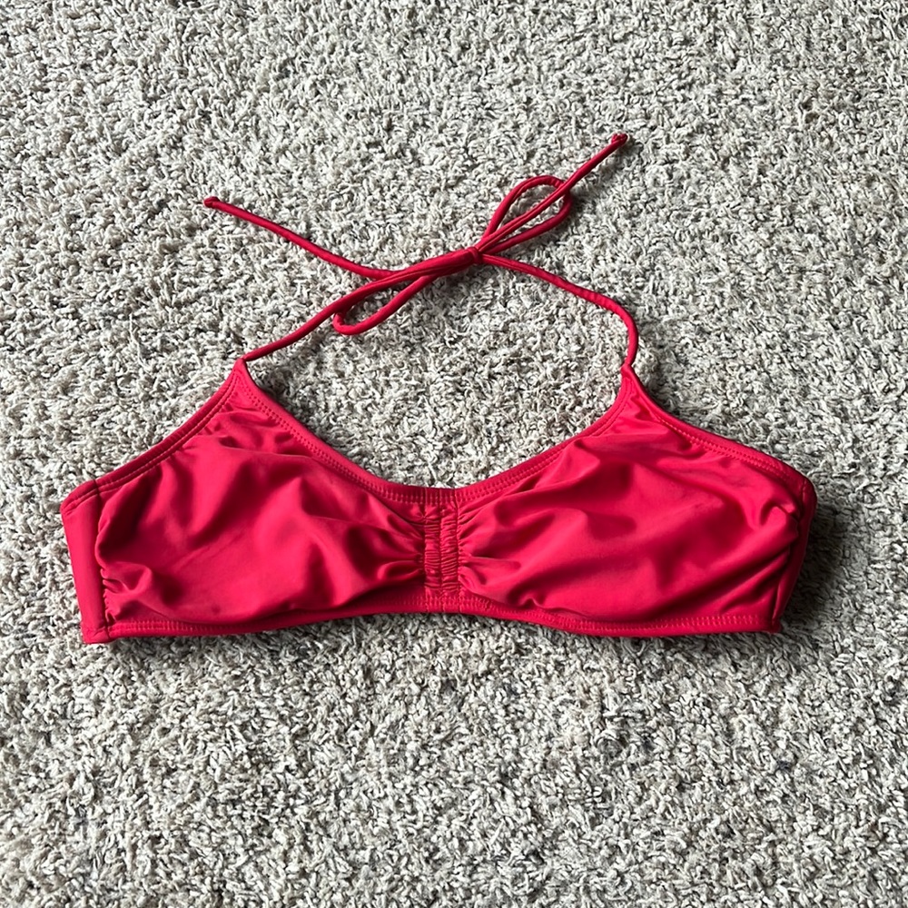 Red bikini top
